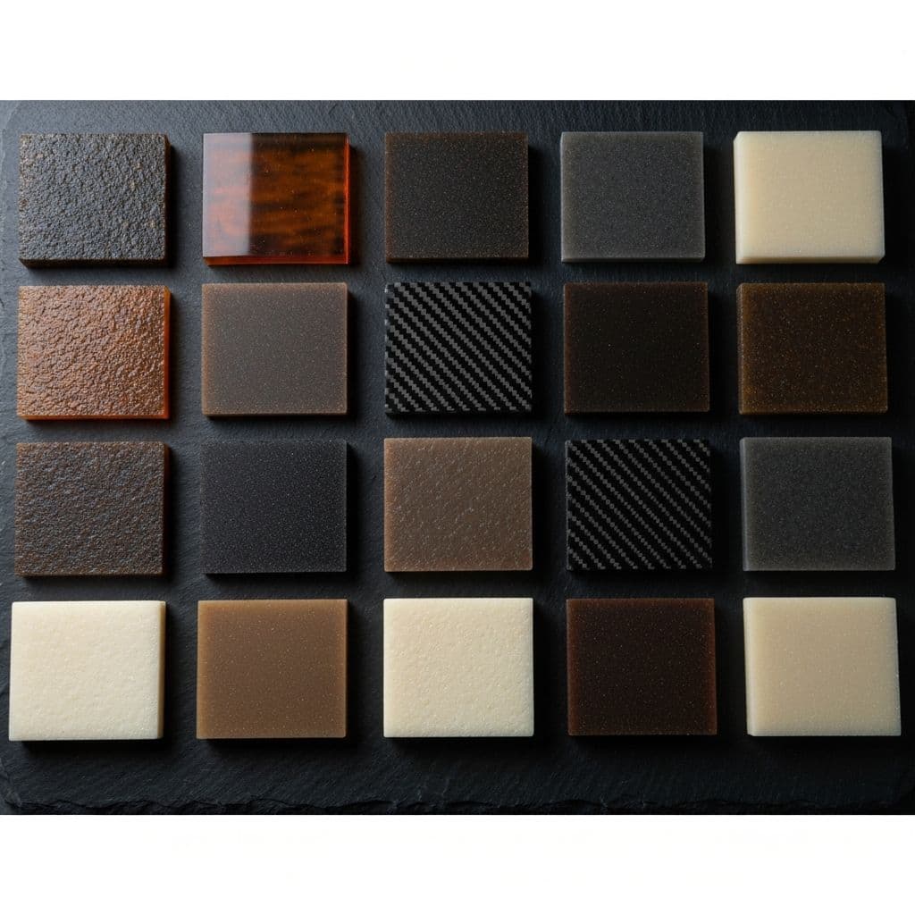 Aerospace-grade polymer material samples